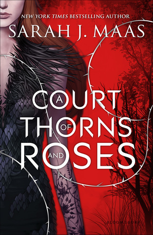 Book cover for "A Court of Thorns and Roses" by Sarah J. Mass